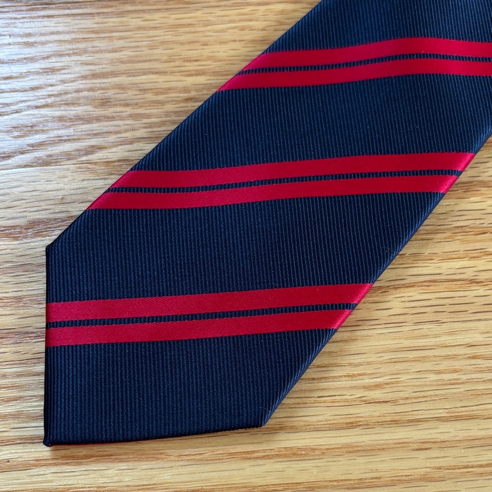 Banana Republic Factory Navy and Red Striped Tie